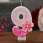 Pink Birthday Candle Topper Set