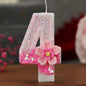 Pink Birthday Candle Topper Set