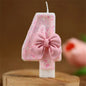 Pink Bow Birthday Candle Topper