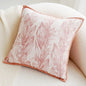 Pink Embroidered Polyester Pillowcase 45x45