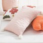 Pink Embroidered Polyester Pillowcase 45x45