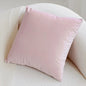 Pink Embroidered Polyester Pillowcase 45x45