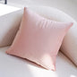 Pink Embroidered Polyester Pillowcase 45x45