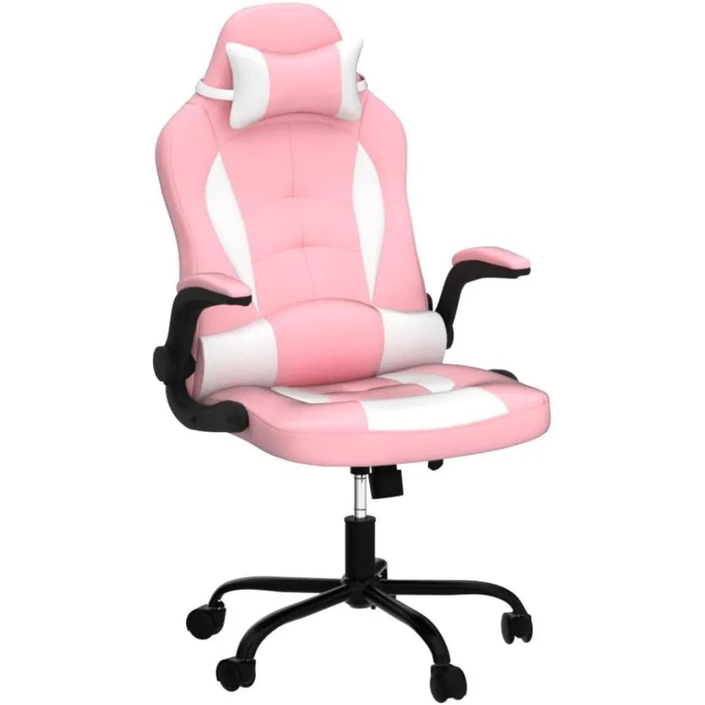 Pink Ergonomic High Back Office Chair