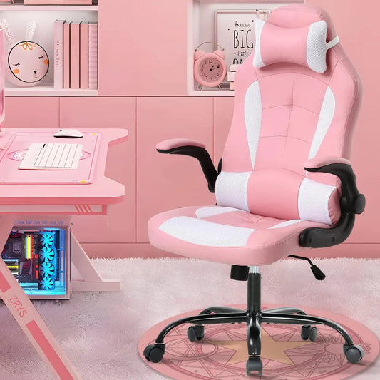 Pink Ergonomic High Back Office Chair