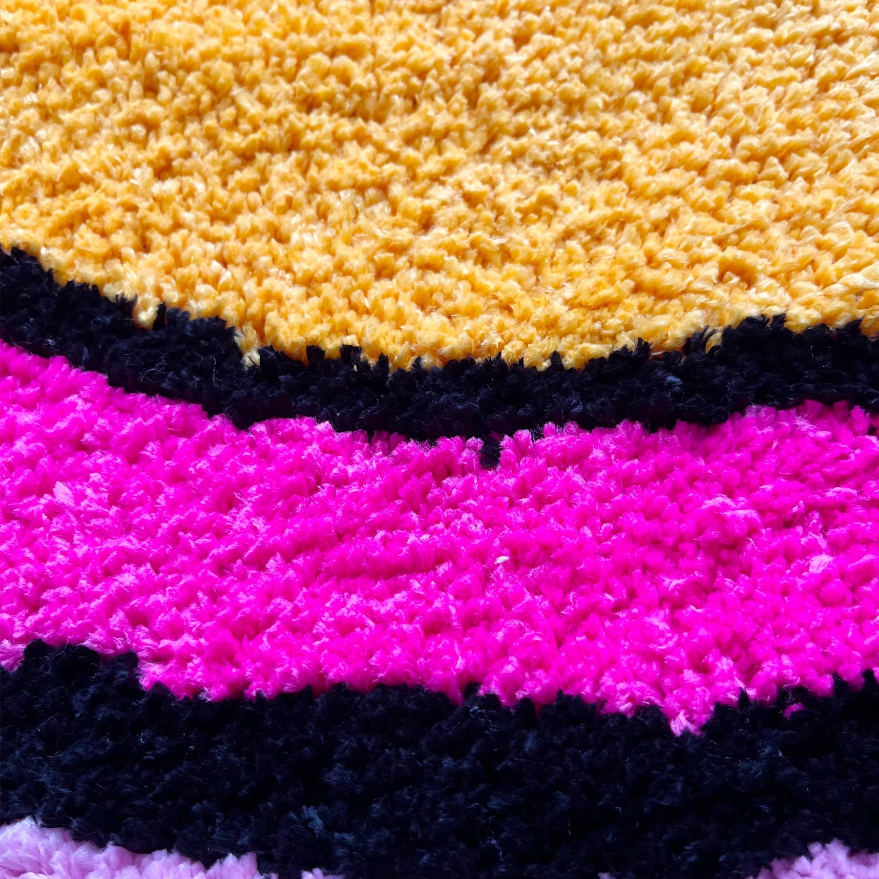 Pink Handmade Tufted Cherry Bomb Rug