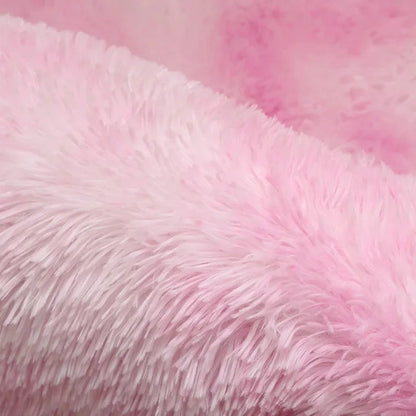 Pink Tie-Dye Fluffy Area Rug