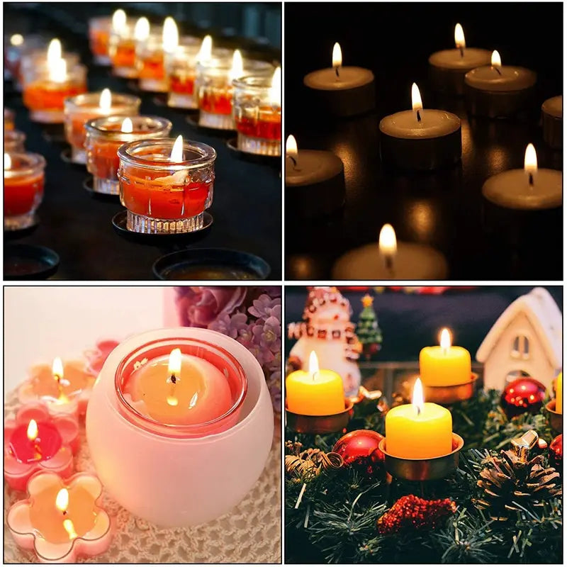 PlumHOME 100pcs Candle Wick Stickers