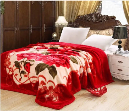 Plush Faux Fur Double Layer Blanket