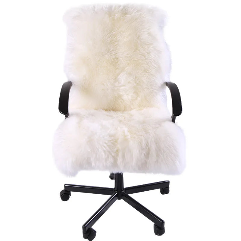 Plush Faux Sheepskin Chair Mat