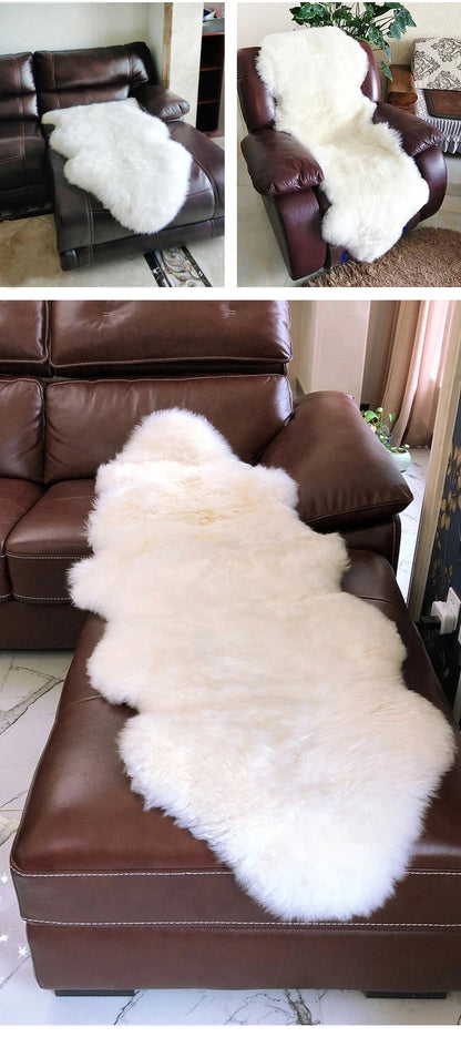 Plush Faux Sheepskin Chair Mat