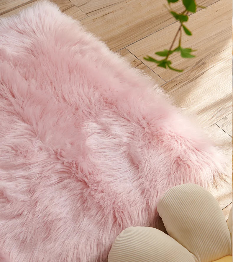 Plush Faux Sheepskin Chair Mat