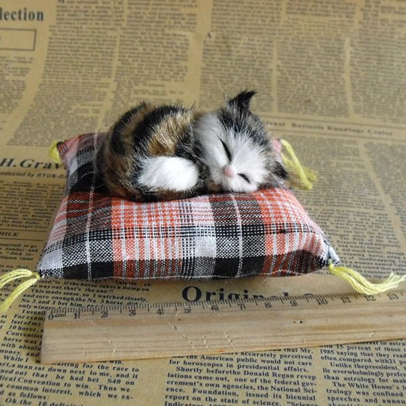 Plush Mini Sleeping Cat Doll