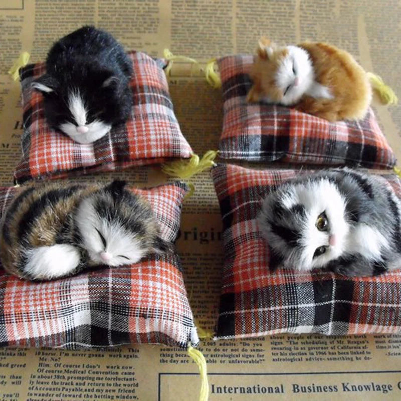 Plush Mini Sleeping Cat Doll