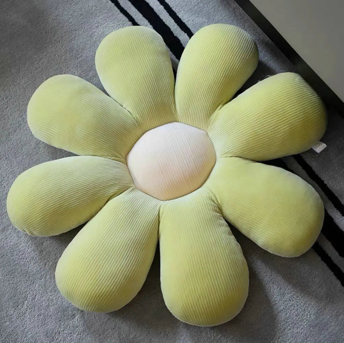 Plush Six Petal Flower Cushion