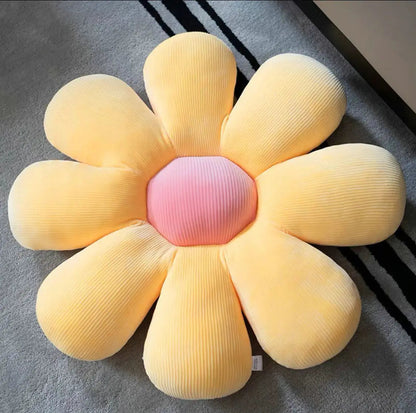 Plush Six Petal Flower Cushion