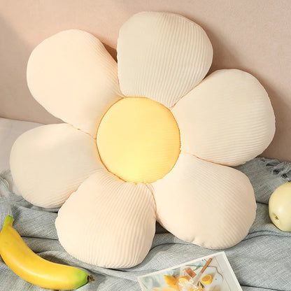 Plush Six Petal Flower Cushion