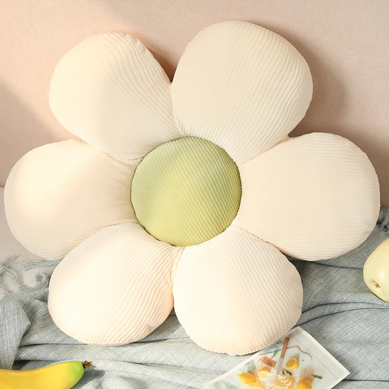 Plush Six Petal Flower Cushion