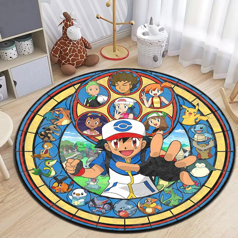 Pokémon Cartoon Round Soft Rug