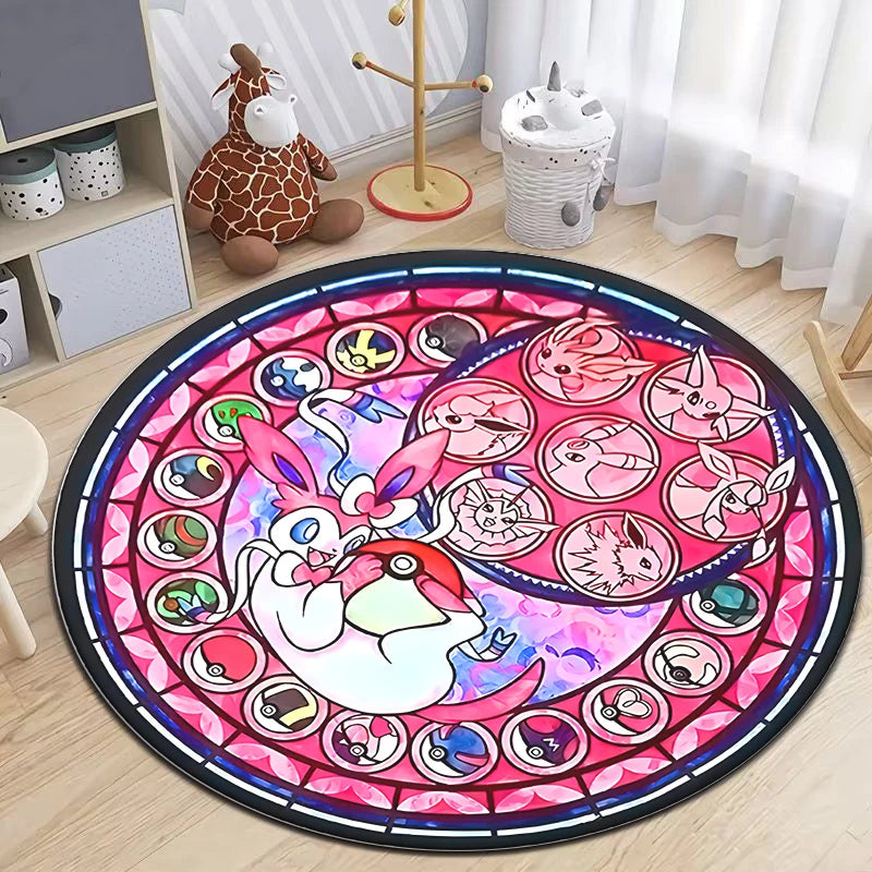 Pokémon Cartoon Round Soft Rug