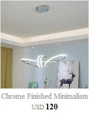 Polished Chrome Modern LED Chandelier