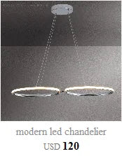 Polished Chrome Modern LED Chandelier