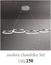 Polished Chrome Modern LED Chandelier