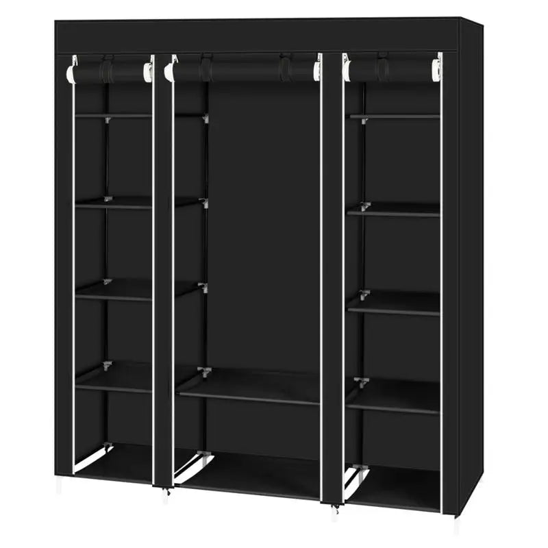 Portable 69 Inch Non-Woven Wardrobe