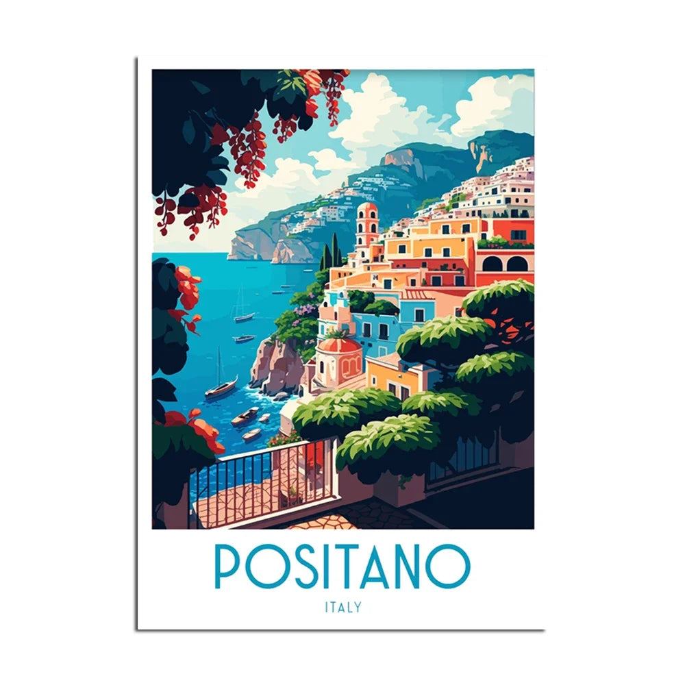 Positano Vintage Spritz Canvas Art