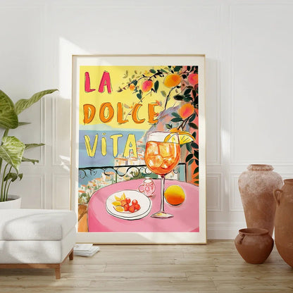 Positano Vintage Spritz Canvas Art