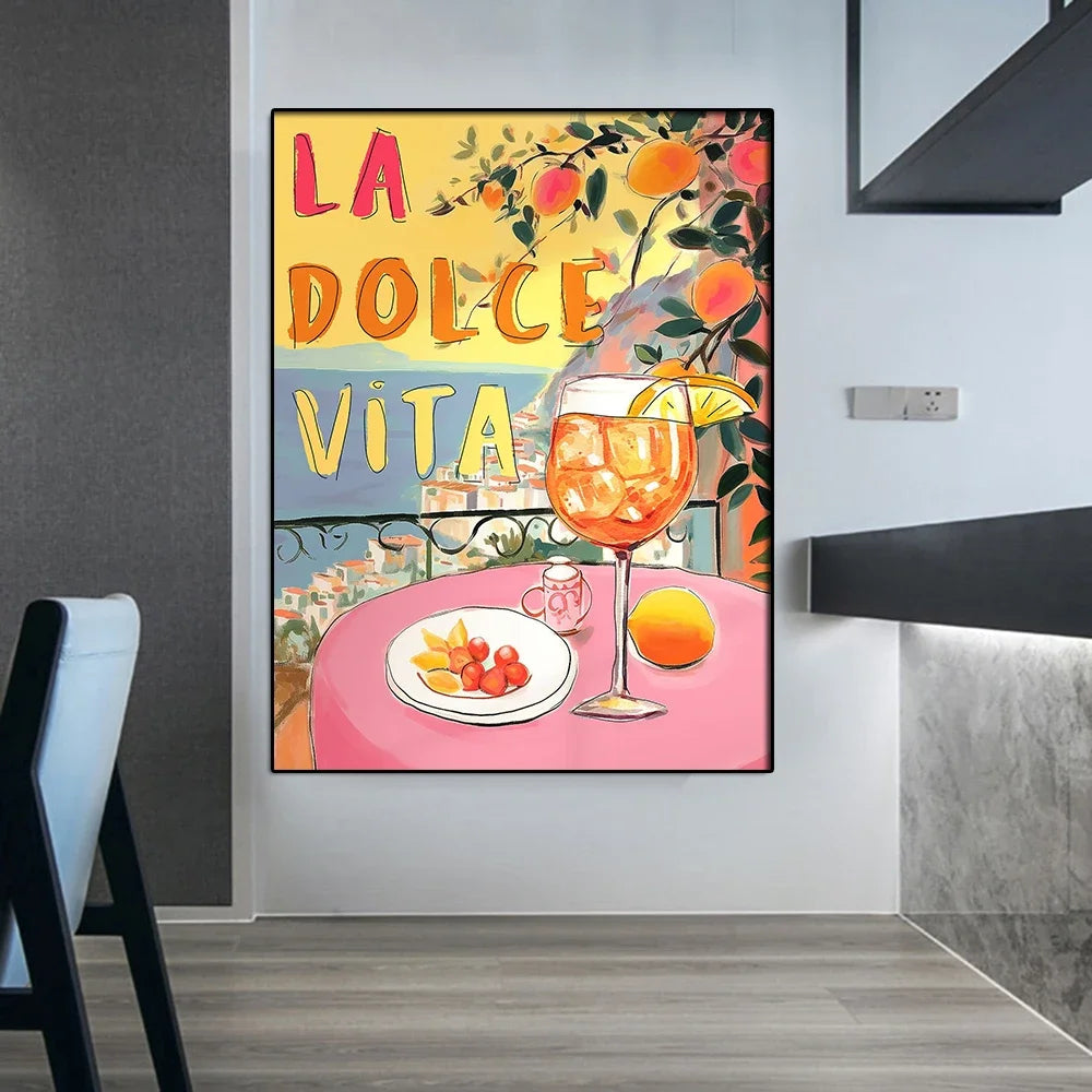 Positano Vintage Spritz Canvas Art