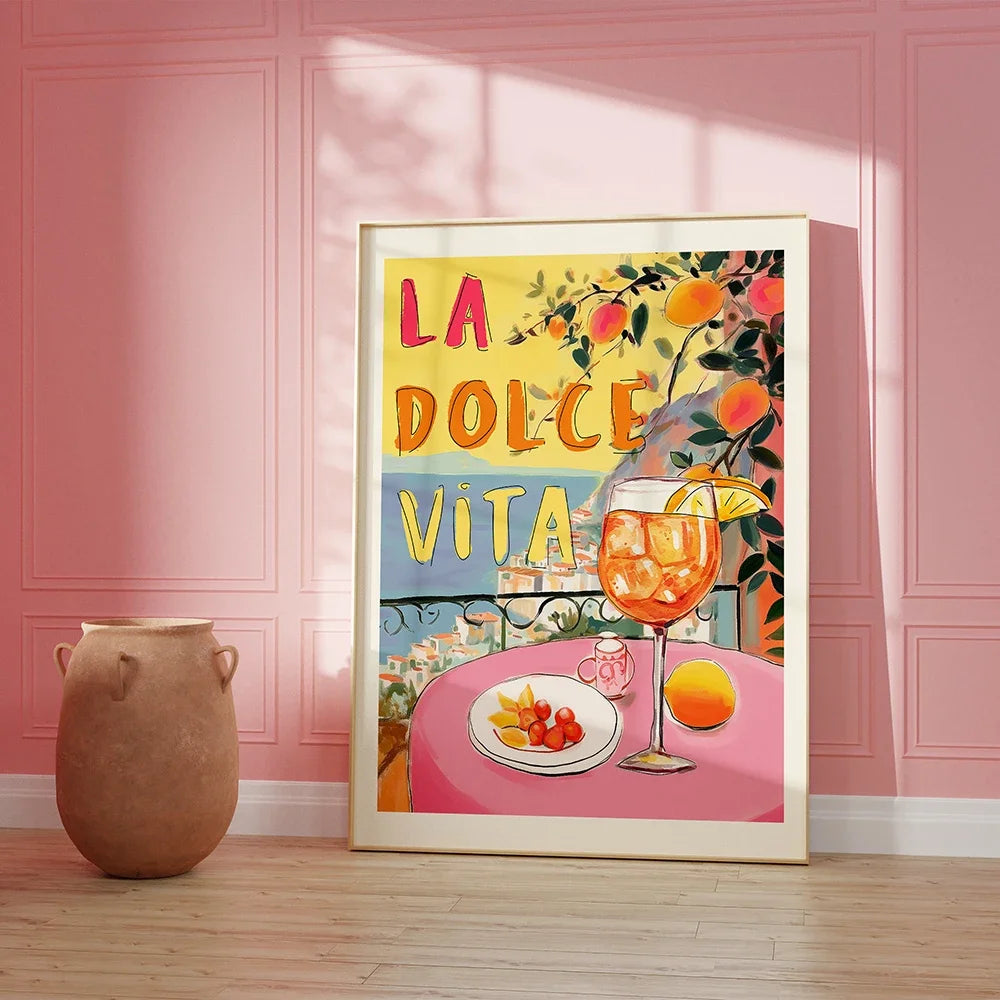 Positano Vintage Wall Art Prints