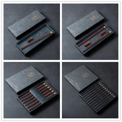 Premium Red Sandalwood Chopsticks Set