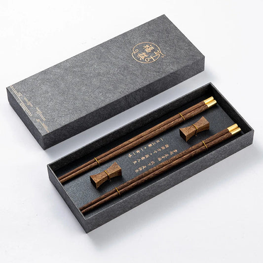 Premium Red Sandalwood Chopsticks Set