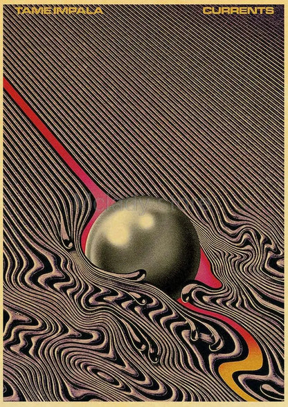 Psychedelic Retro Art Poster 24"x36"