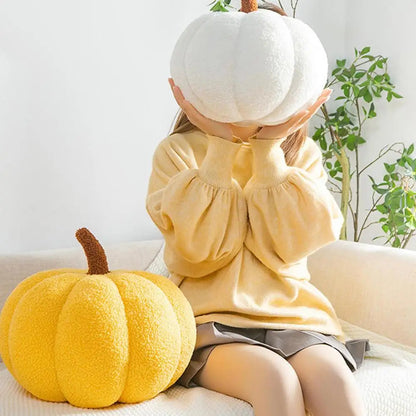 Pumpkin Plush Pillow for Halloween Decor