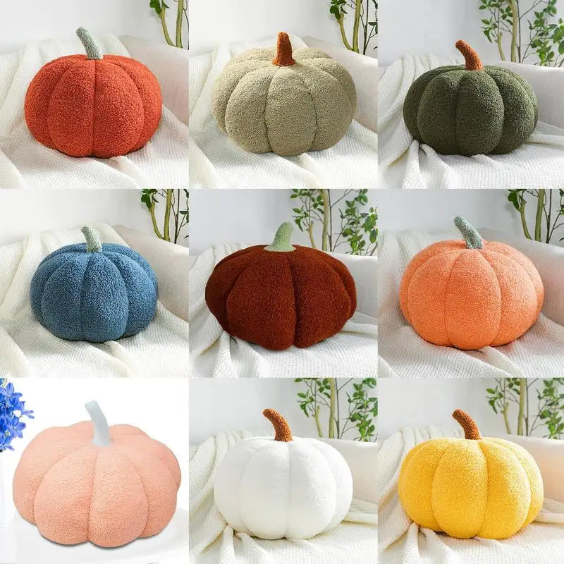 Pumpkin Plush Pillow for Halloween Decor