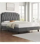 Queen Upholstered Platform Bed with Storage