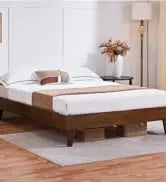 Queen Upholstered Platform Bed with Storage