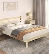 Queen Upholstered Platform Bed with Storage