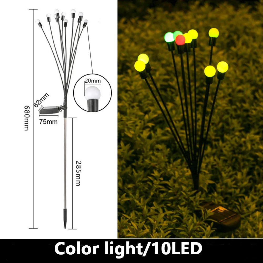 RGB Solar Firefly Landscape Lights