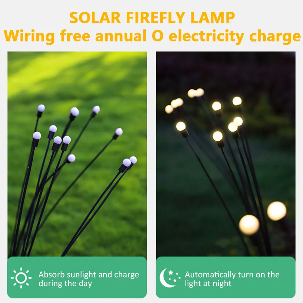 RGB Solar Firefly Landscape Lights