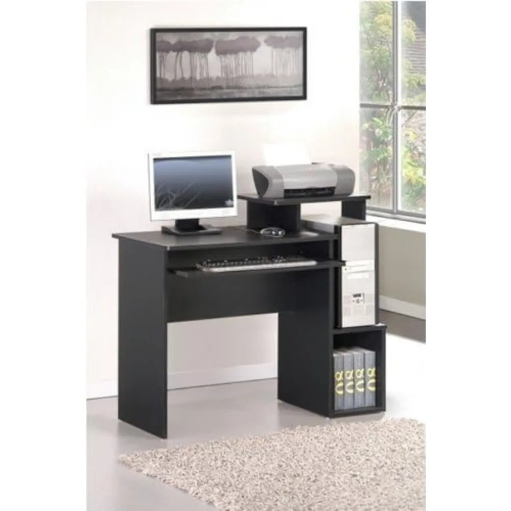 RUO WOOD Black/Brown Multipurpose Desk