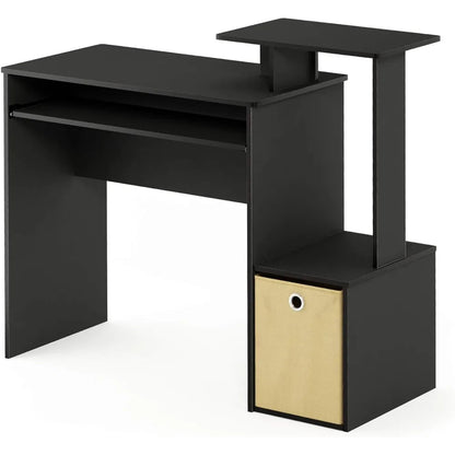 RUO WOOD Black/Brown Multipurpose Desk