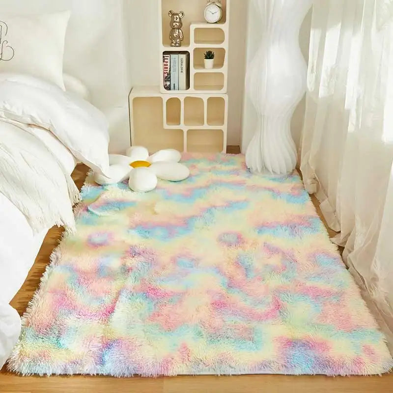 Rainbow Heart Kids Carpet Rug