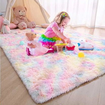 Rainbow Heart Kids Carpet Rug