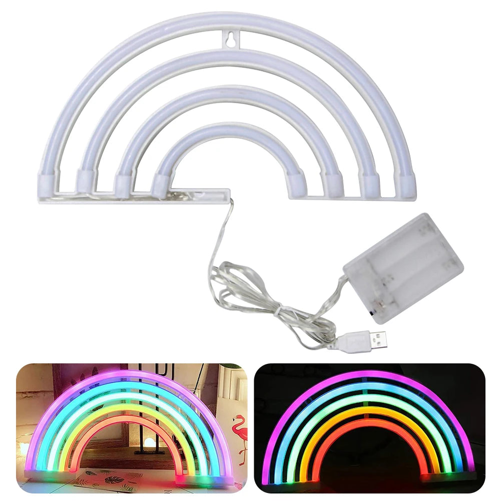 Rainbow LED Neon Sign Light