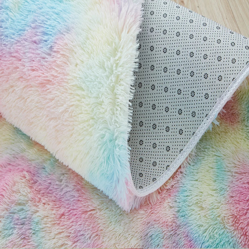 Rainbow Soft Kids Carpet Rug