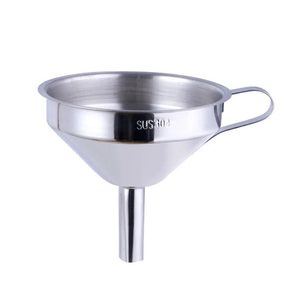 Rainbow Stainless Steel Funnel with Strainer