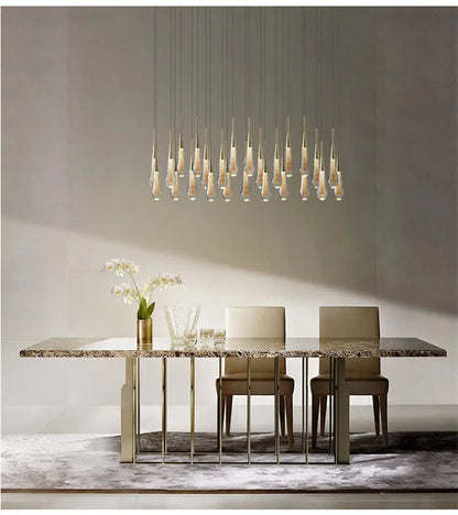 Raindrop Crystal Chandelier Light Fixture